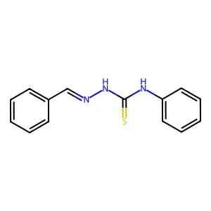 Benzaldehyde 4-phenylthiosemicarbazone structure