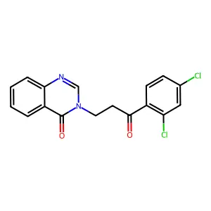 4(3H)-Quinazolinone, 3-(3-(2,4-dichlorophenyl)-3-oxopropyl)- structure
