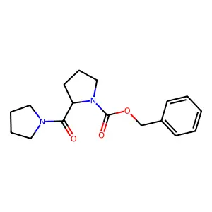 Benzyl 2-(pyrrolidine-1-carbonyl)pyrrolidine-1-carboxylate structure