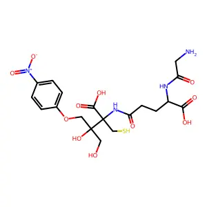 3-(4-Nitrophenoxy)-2-(S-glutathionyl)-1-propanol structure