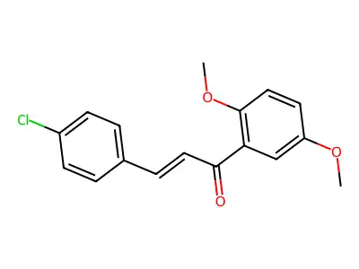 3-(4-Chlorophenyl)-1-(2,5-dimethoxyphenyl)prop-2-en-1-one structure
