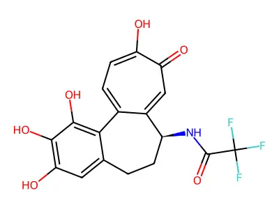 N-Trifluoroacetyl-N-deacetyl-1,2,3-demethylisocolchiceine structure