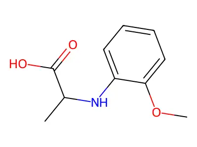 2-(2-Methoxy-phenylamino)-propionic acid structure