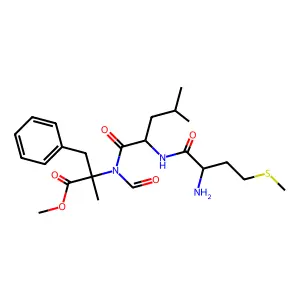 Formylmethionyl-leucyl-alpha-methyl(phenylalanine) methyl ester structure