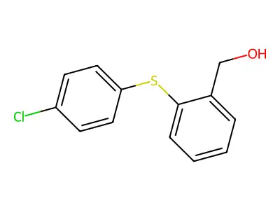 {2-[(4-Chlorophenyl)sulfanyl]phenyl}methanol structure