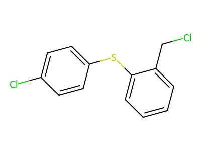 1-(Chloromethyl)-2-[(4-chlorophenyl)sulfanyl]benzene structure