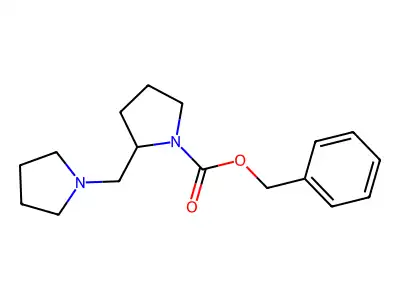 2-Pyrrolidin-1-ylmethyl-pyrrolidine-1-carboxylic acid benzyl ester structure