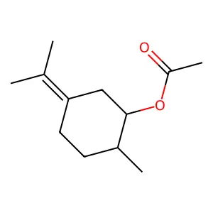 2-Methyl-5-(1-methylethylidene)cyclohexyl acetate structure