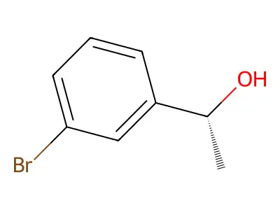 (1R)-1-(3-bromophenyl)ethan-1-ol structure