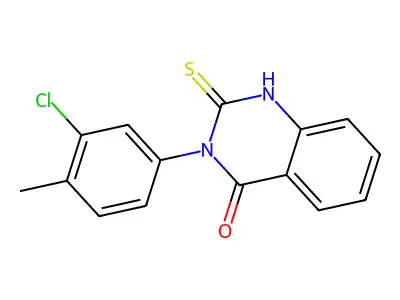 3-(3-Chloro-4-methylphenyl)-2-sulfanyl-3,4-dihydroquinazolin-4-one structure