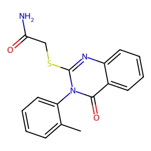 Acetamide, 2-((3,4-dihydro-3-(2-methylphenyl)-4-oxo-2-quinazolinyl)thio)- structure