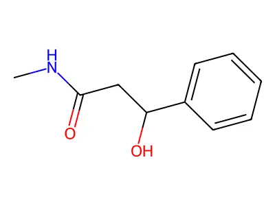 3-hydroxy-N-methyl-3-phenylpropanamide structure