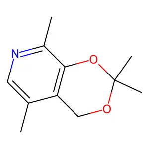 2,2,5,8-Tetramethyl-4H-[1,3]dioxino[4,5-c]pyridine structure