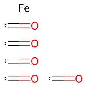五羰基铁 structure