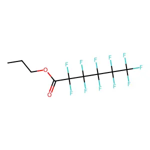 Propyl perfluorohexanoate structure