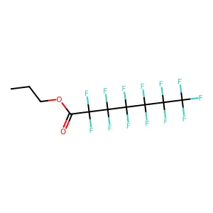 Propyl perfluoroheptanoate structure