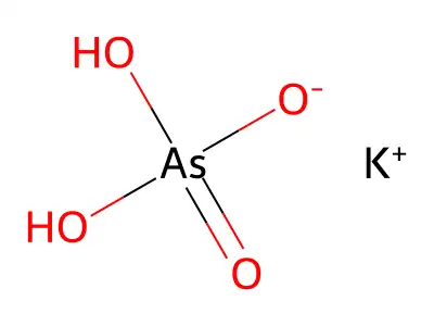 砷酸二氢钾 structure