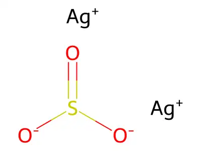 亚硫酸银 structure