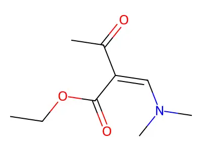 Ethyl 2-((dimethylamino)methylene)acetoacetate structure