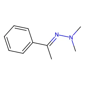 Acetophenone dimethyl hydrazone structure