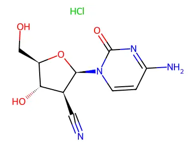 2'-Cyano-2'-deoxyarabinofuranosylcytosine structure