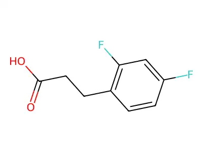 3-(2,4-difluorophenyl)propanoic Acid structure
