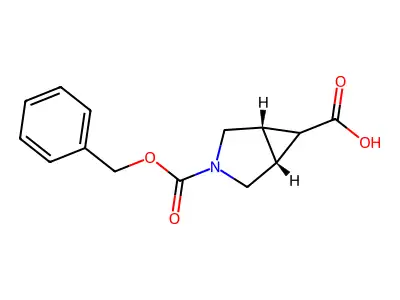 exo-3-Cbz-3-azabicyclo[3.1.0]hexane-6-carboxylic acid structure