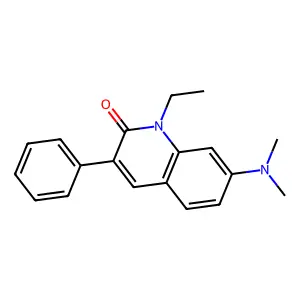 7-(Dimethylamino)-1-ethyl-3-phenylcarbostyril structure