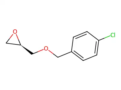Oxirane,[[(4-chlorophenyl)methoxy]methyl]-,(R)- structure