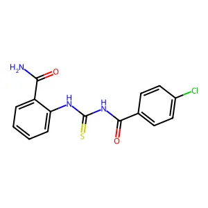 2-[(4-Chlorobenzoyl)carbamothioylamino]benzamide structure
