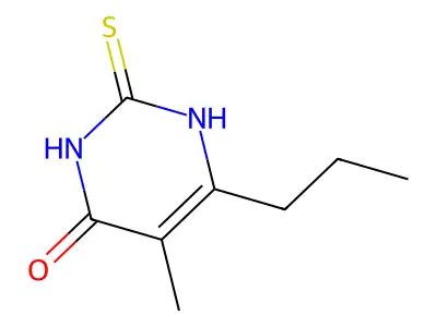 2-Mercapto-5-methyl-6-propylpyrimidin-4-ol structure