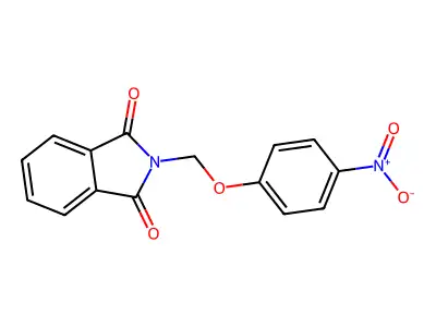 2-[(4-Nitrophenoxy)methyl]isoindole-1,3-dione structure