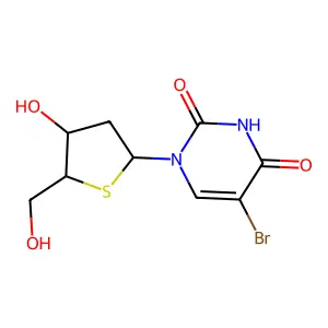 5-Bromo-2'-deoxy-4'-thiouridine structure