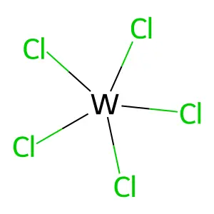 五氯化钨 structure