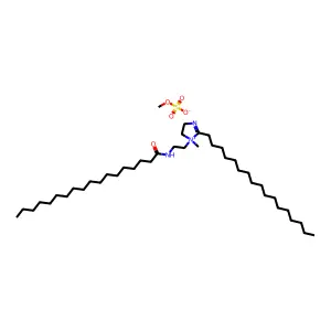 2-Heptadecyl-1-methyl-1-(2-stearamidoethyl)-2-imidazolinium methyl sulfate structure