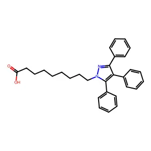 3,4,5-三苯基-1H-吡唑-1-壬酸 structure
