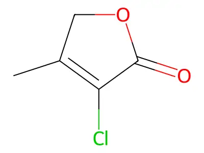 3-Chloro-4-methyl-2(5H)-furanone structure