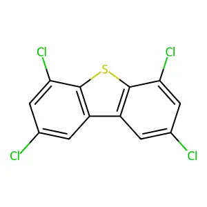 2,4,6,8-Tetrachlorodibenzothiophene structure
