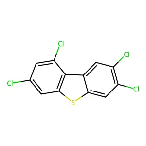 Dibenzothiophene, 1,3,7,8-tetrachloro- structure