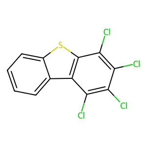 Dibenzothiophene, 1,2,3,4-tetrachloro- structure