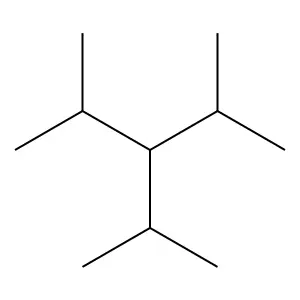 2,4-Dimethyl-3-(propan-2-yl)pentane structure