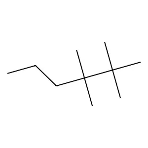 2,2,3,3-Tetramethylhexane structure