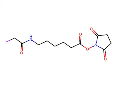 2,5-Dioxopyrrolidin-1-yl 6-(2-iodoacetamido)hexanoate structure