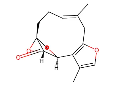 Linderane structure