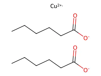 Copper hexanoate structure