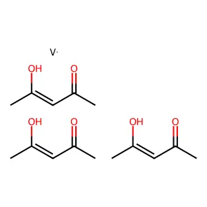 乙酰丙酮钒(III) structure