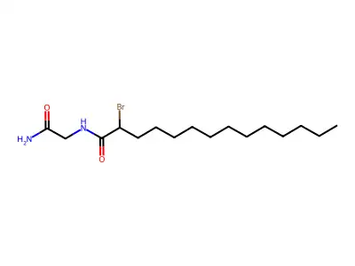 2-溴肉豆蔻酰基甘氨酰胺 structure