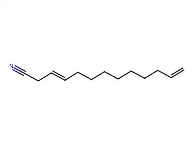 3,12-Tridecadienenitrile structure