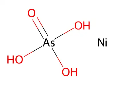 Arsenic acid (H3aso4), nickel(2+) salt (2:3) structure