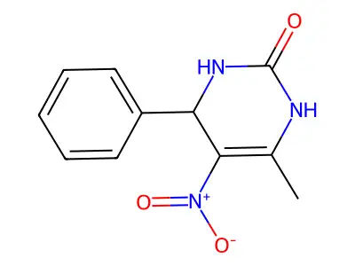 6-Methyl-5-nitro-4-phenyl-3,4-dihydro-1H-pyrimidin-2-one structure